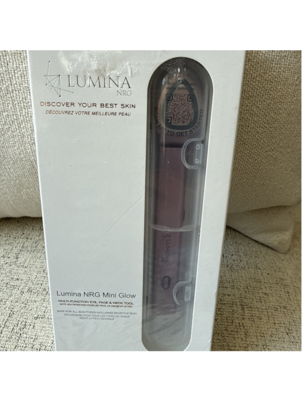 Lumina NRG Mini Glow 6572 Multi-Function Eye, Face & Neck Tool New
